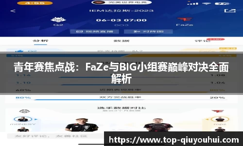 青年赛焦点战：FaZe与BIG小组赛巅峰对决全面解析